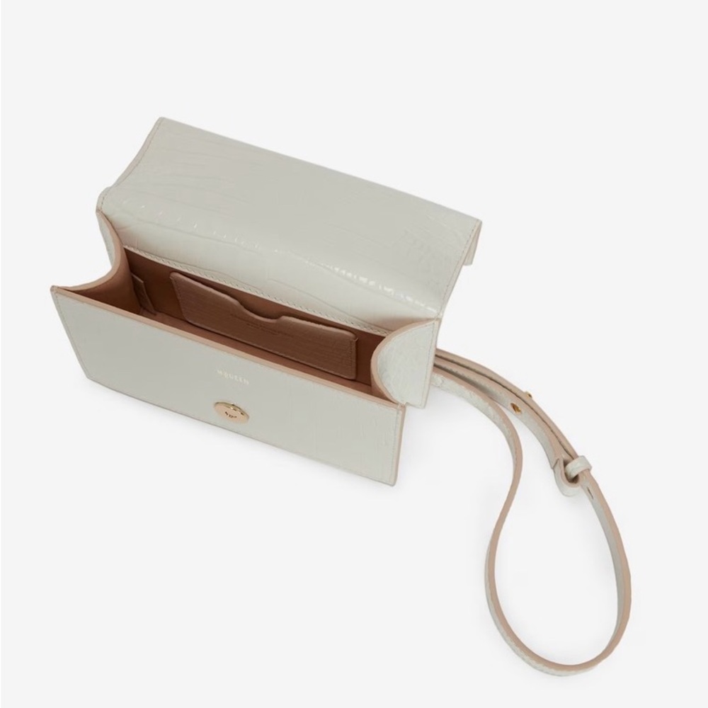 Alexander McQueen Women's Mini Jewelled Satchel in Deep Ivory. New w/out tags. - Picture 4 of 13